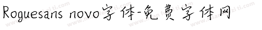Roguesans novo字体字体转换